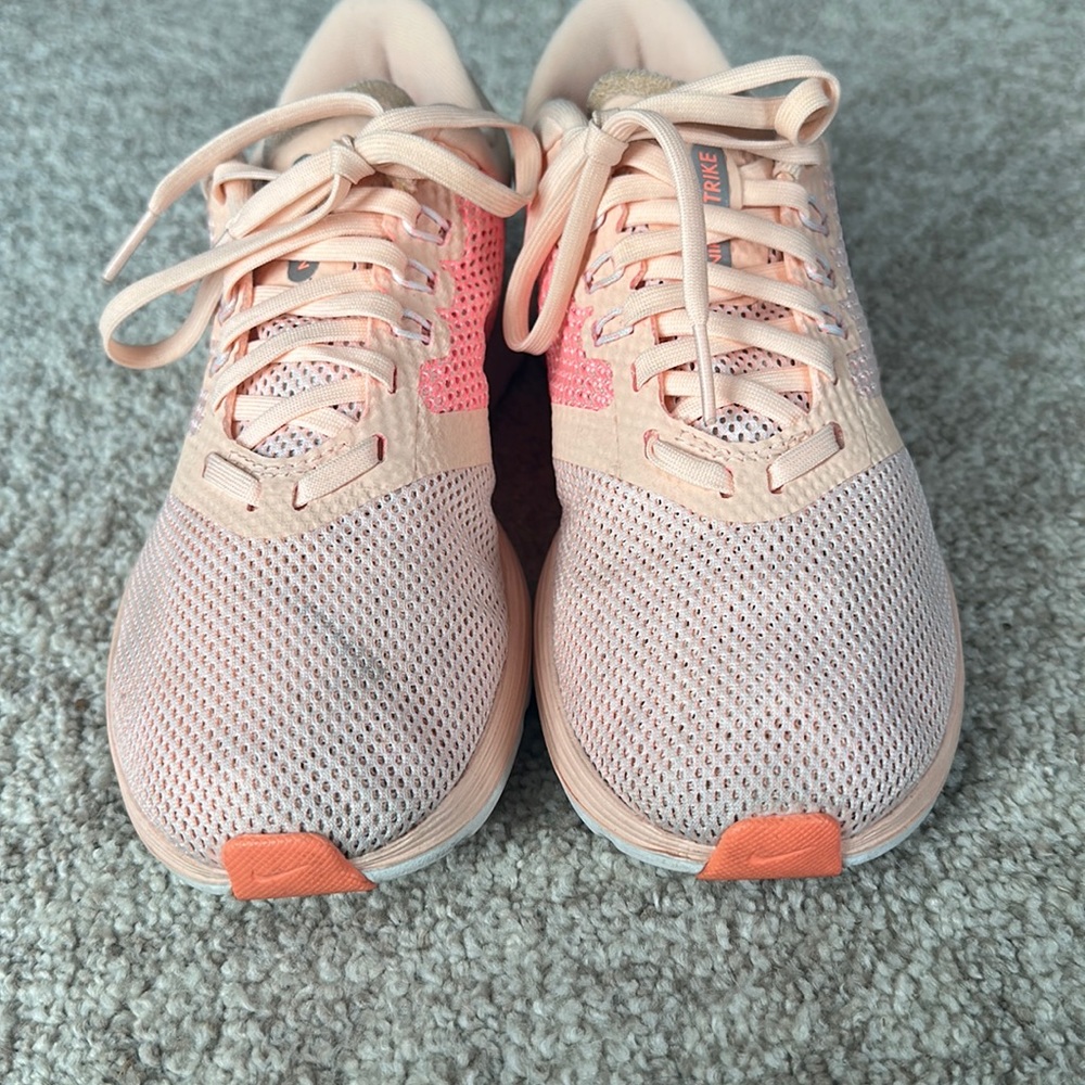Nike size 4Y sneakers peach